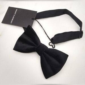 Haight Ashbury Black Velvet Formal Bow Tie Holiday Wedding Adjustable